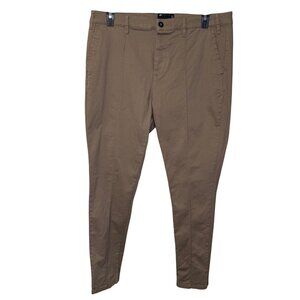 ASOS Design Mens Slim Fit Khaki Chinos Size 38x32 Cotton Spandex Blend